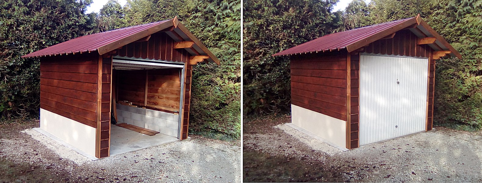 Rénovation d'une cabane de jardin en bois